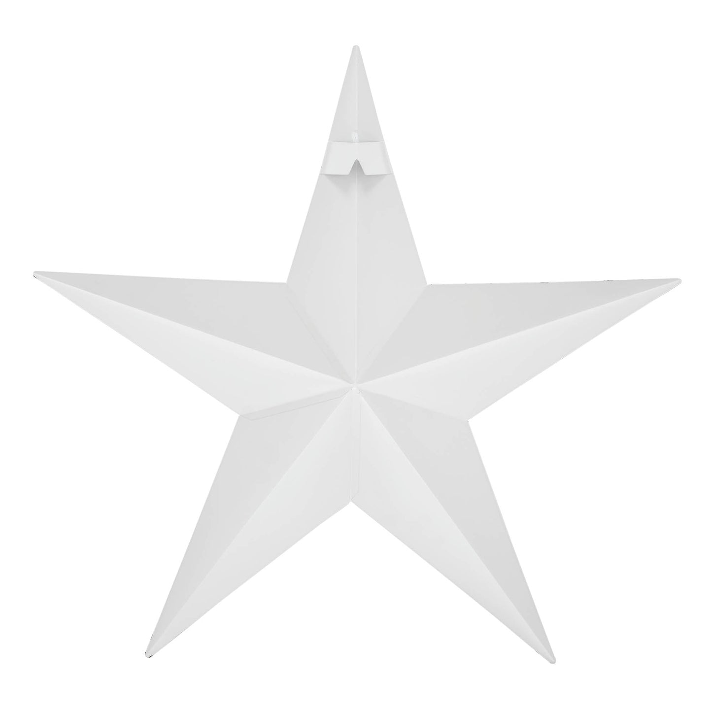 Metal Star White Distressed 18x18