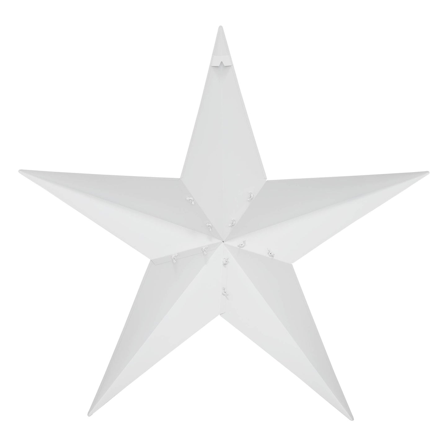 Metal Star White Distressed 36x36