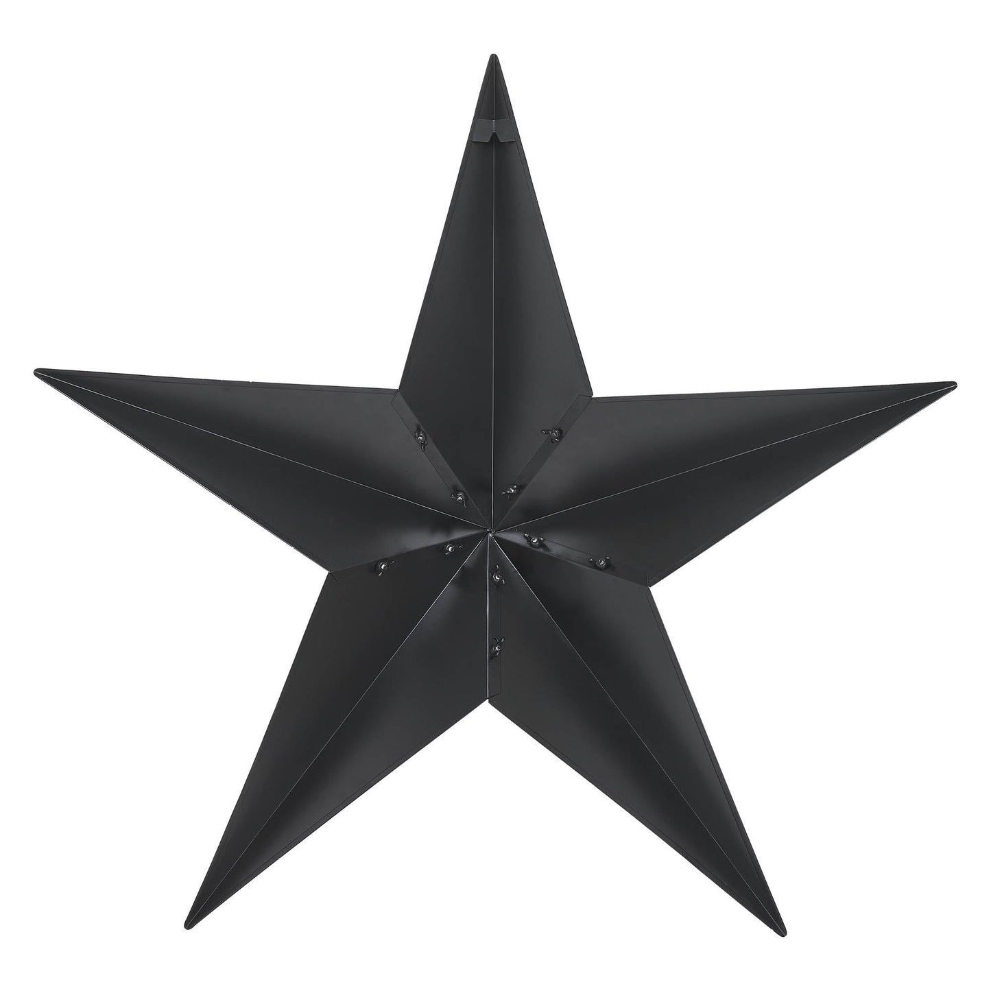 Metal Star Speckled Black Distressed 36x36