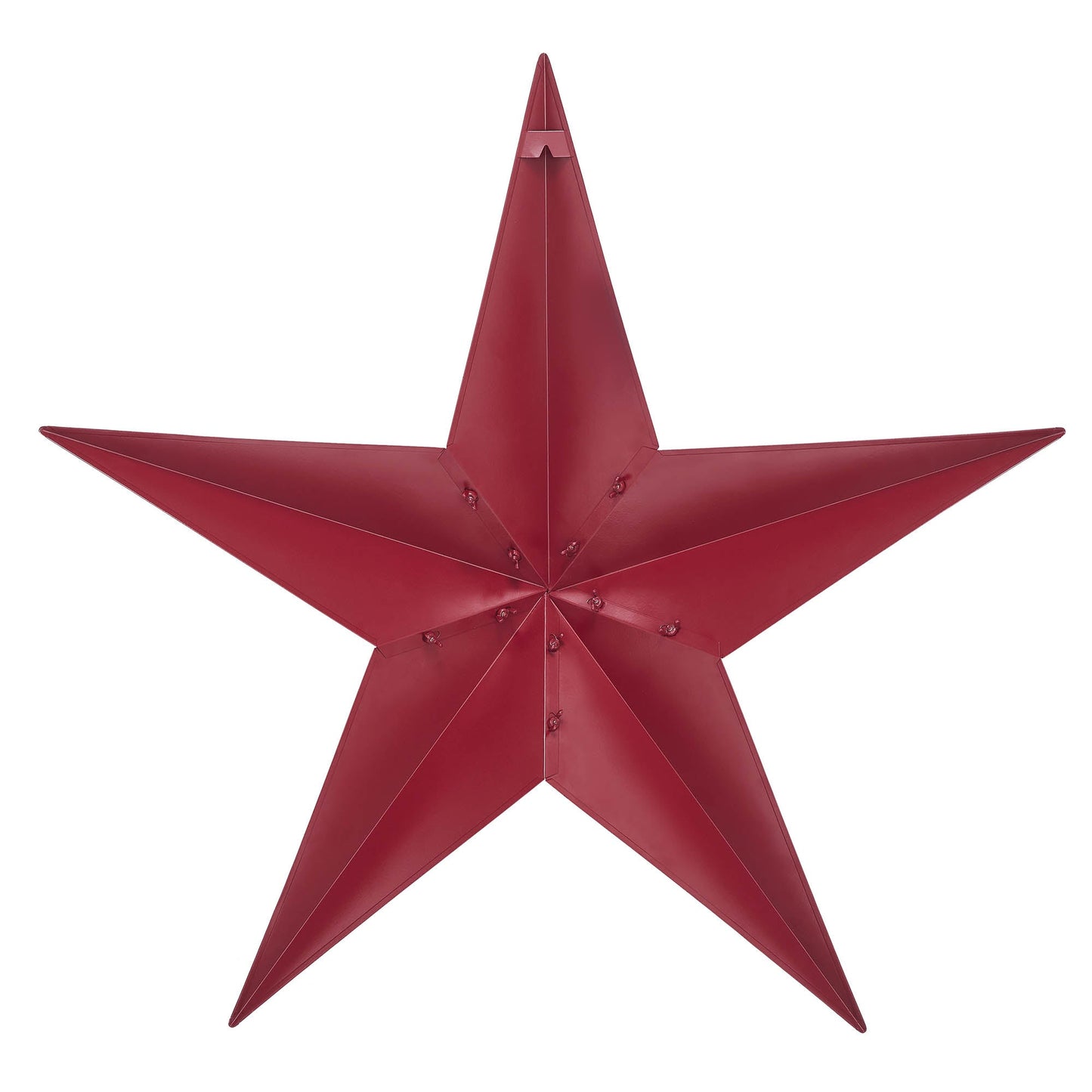 Metal Star Speckled Burgundy Distressed 36x36