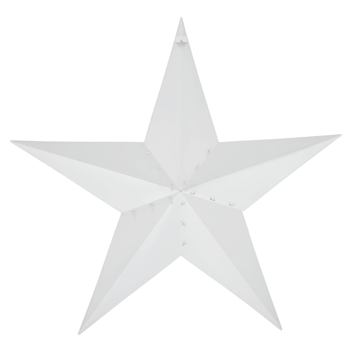 Metal Star Speckled White Distressed 48x48