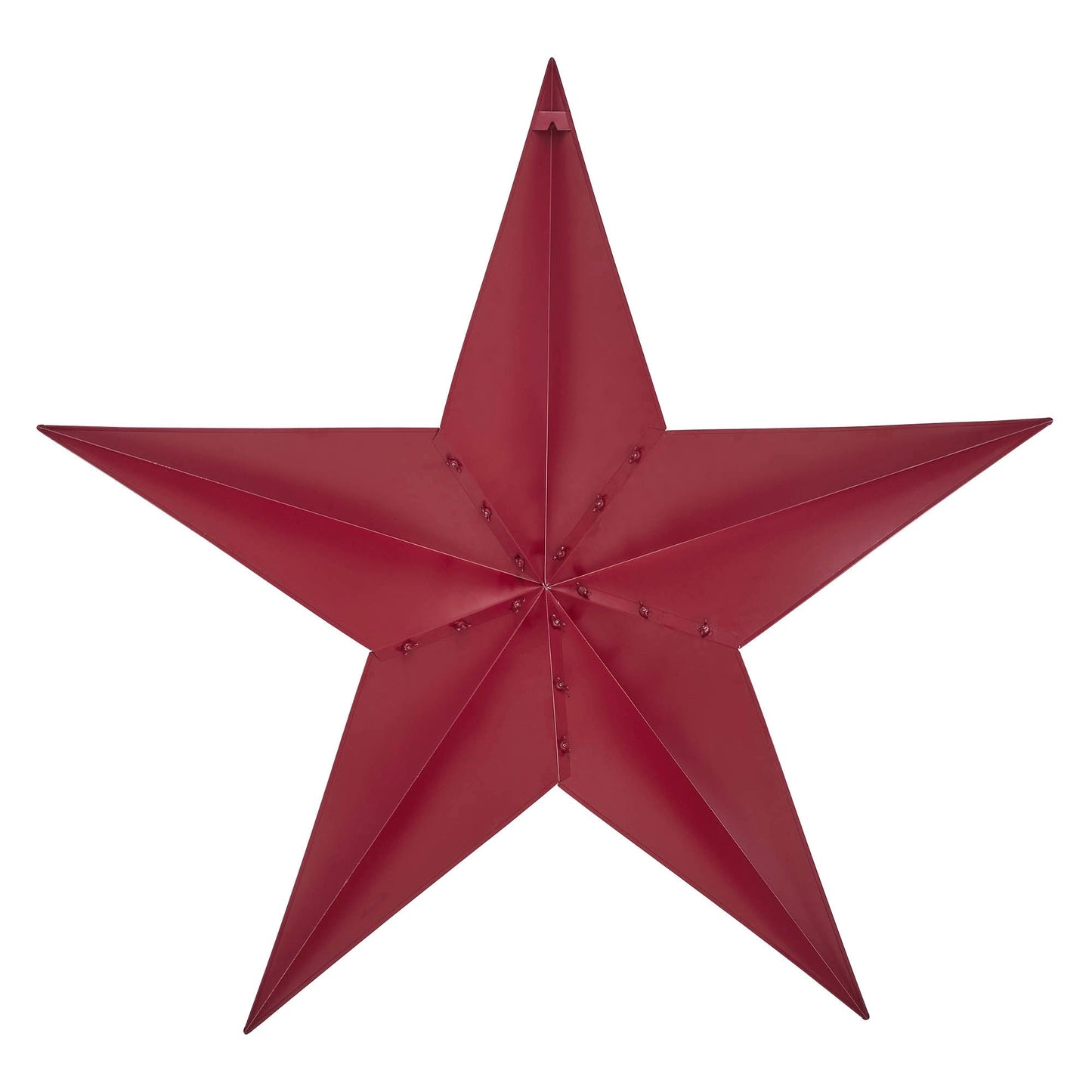 Metal Star Speckled Burgundy Distressed 48x48
