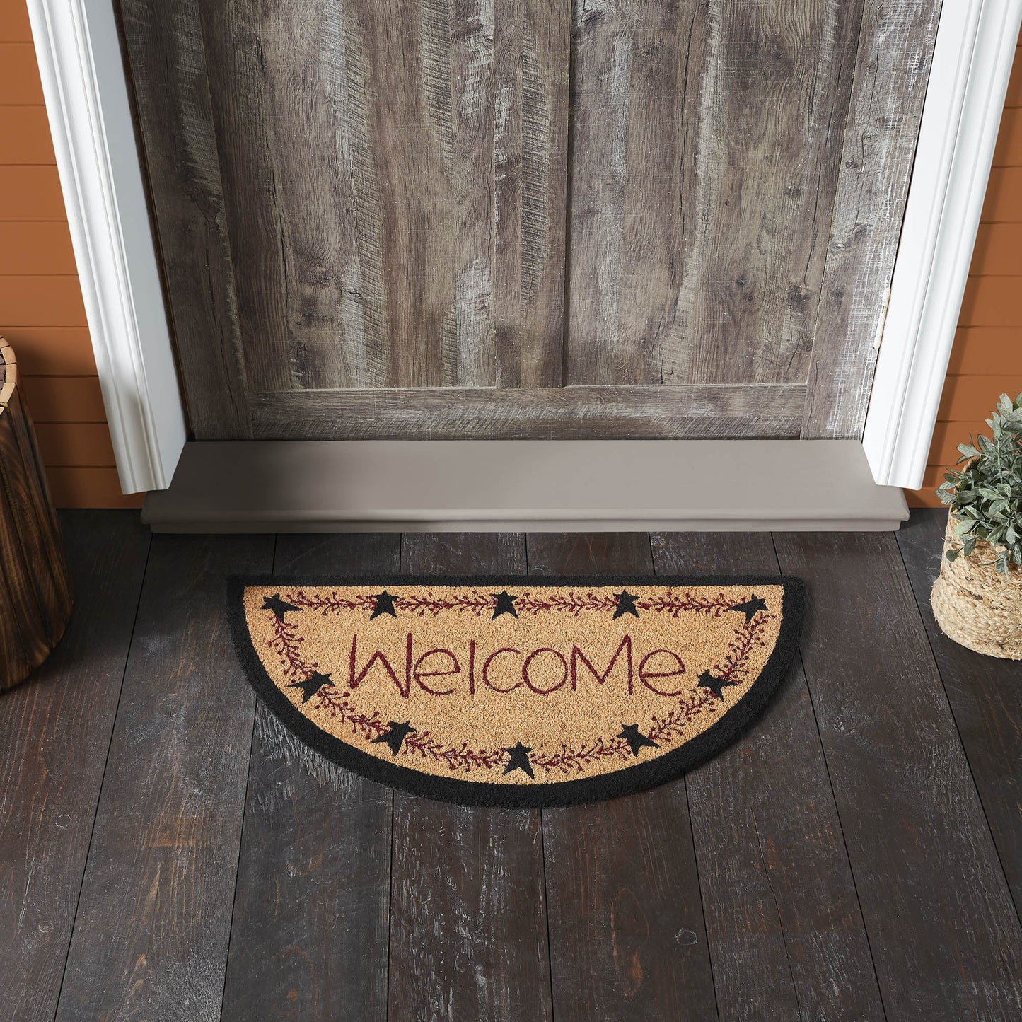 Pip Vinestar Coir Welcome Rug Half Circle 16.5x33