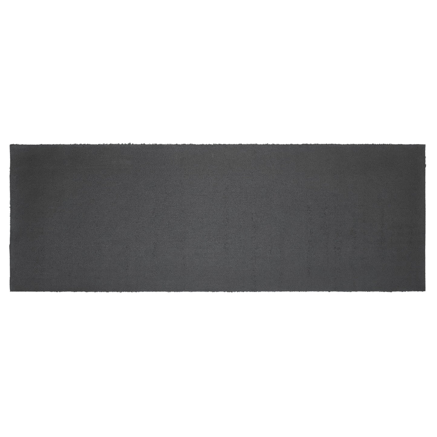 Charleston Mosaic Black Grey Coir Rug Rect 17x48