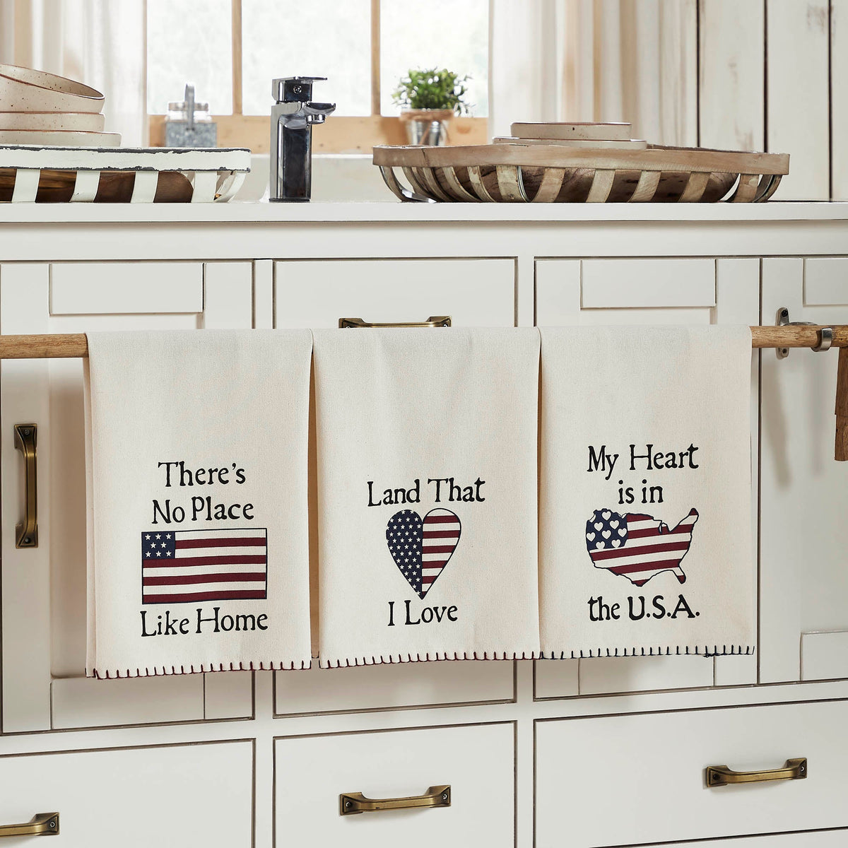 The Land That I Love Tea Towel Set of 3