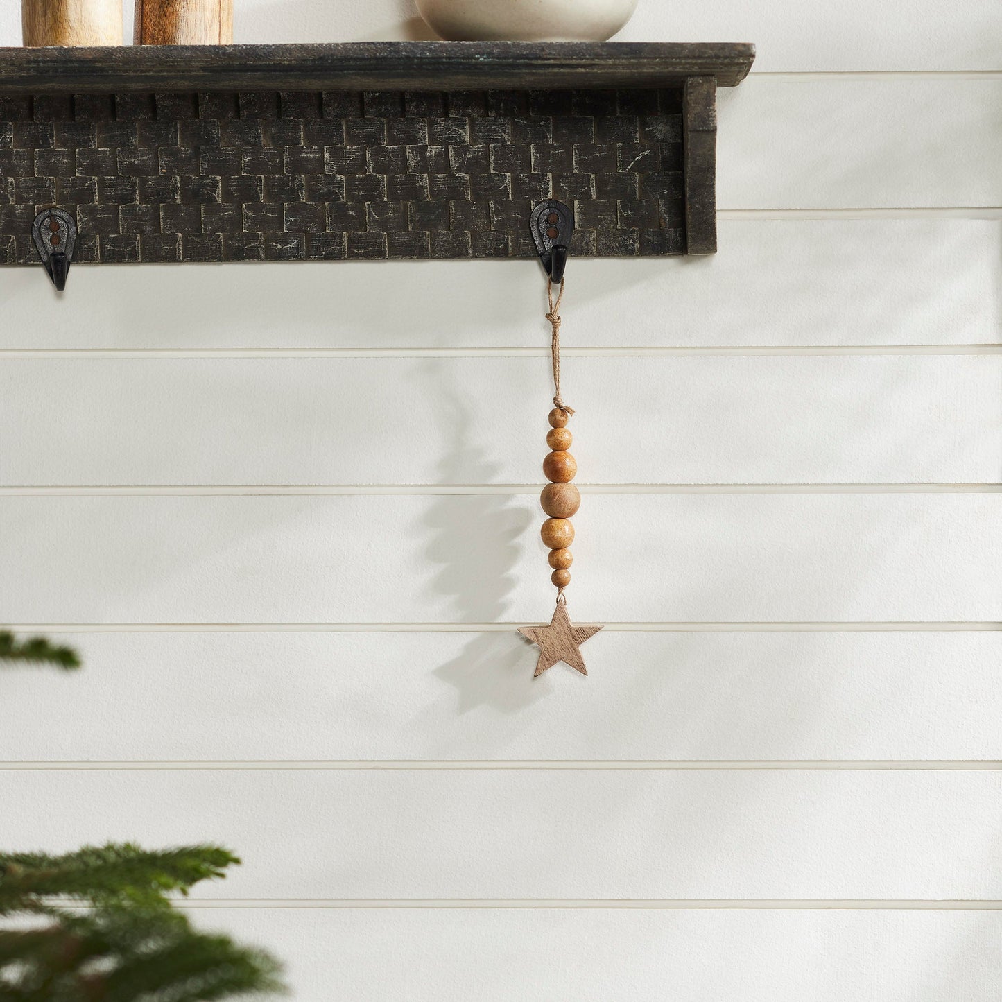 Natural Beads & Star Ornament