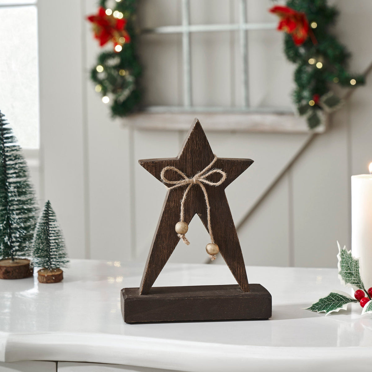 Primitive Wonder Dark Wooden Star
