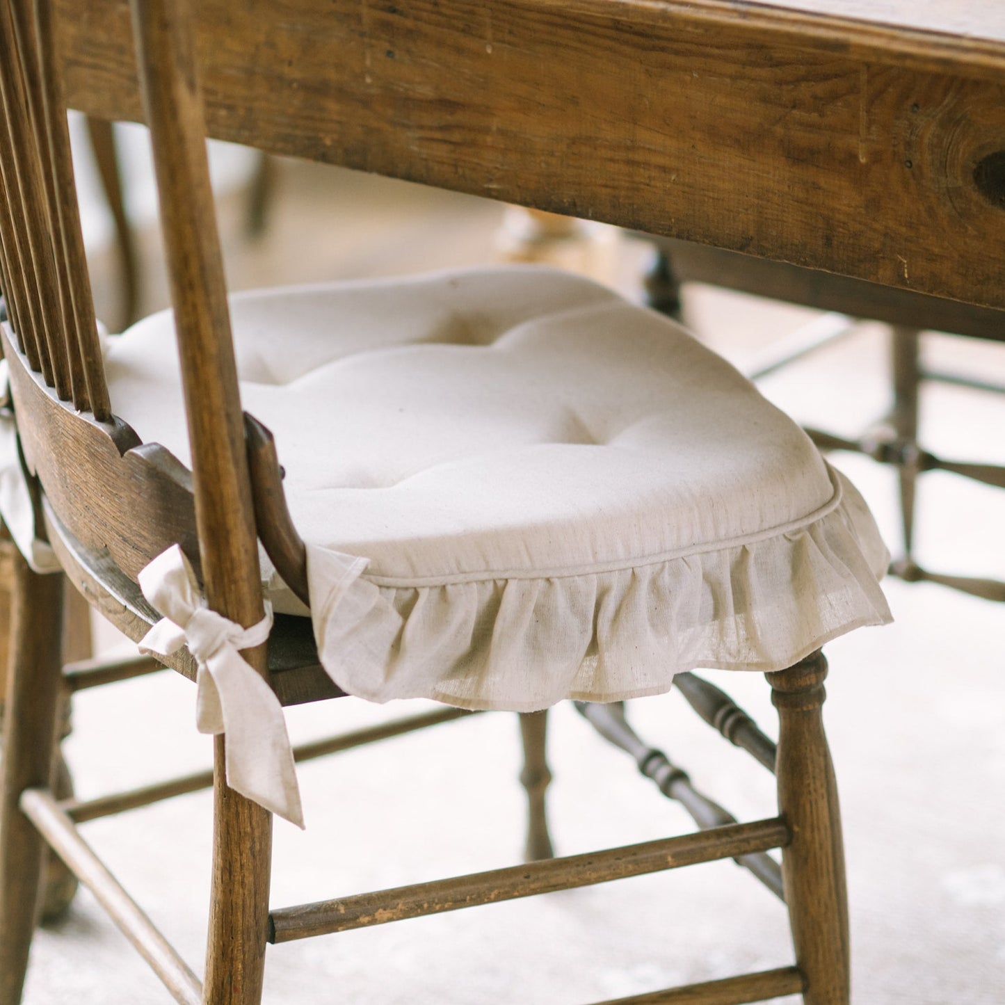 Simple Life Flax Natural Cotton Blend Chair Pad