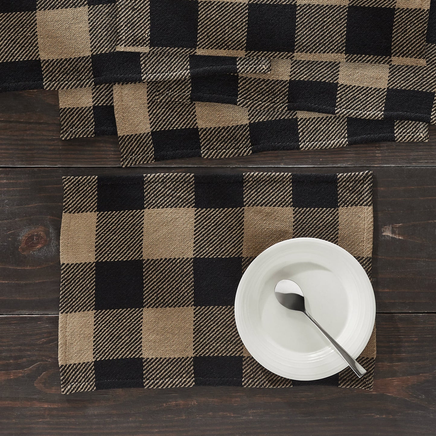 Black Check Placemat Set of 6