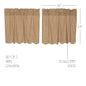 Millsboro Tier Scalloped Set of 2 L24xW36