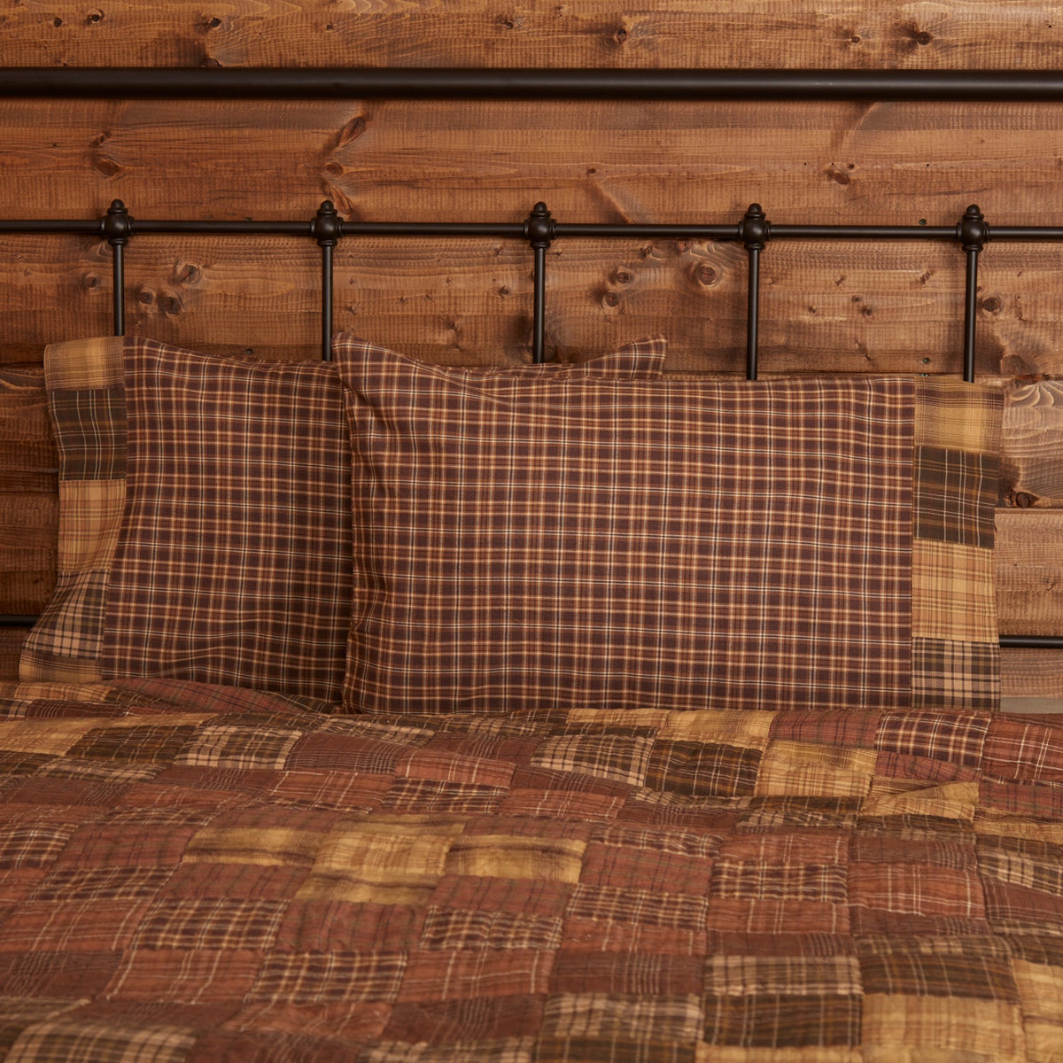 Prescott Standard Pillow Case Block Border Set of 2