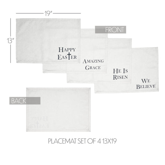 Risen Placemat Set of 4 13x19