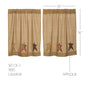 Stratton Burlap Applique Star Tier Set of 2 L36xW36