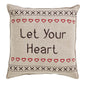Merry Little Christmas Pillow Let Your Heart Set of 2 12x12