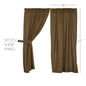 Tea Cabin Green Plaid Short Panel Set of 2 63x36
