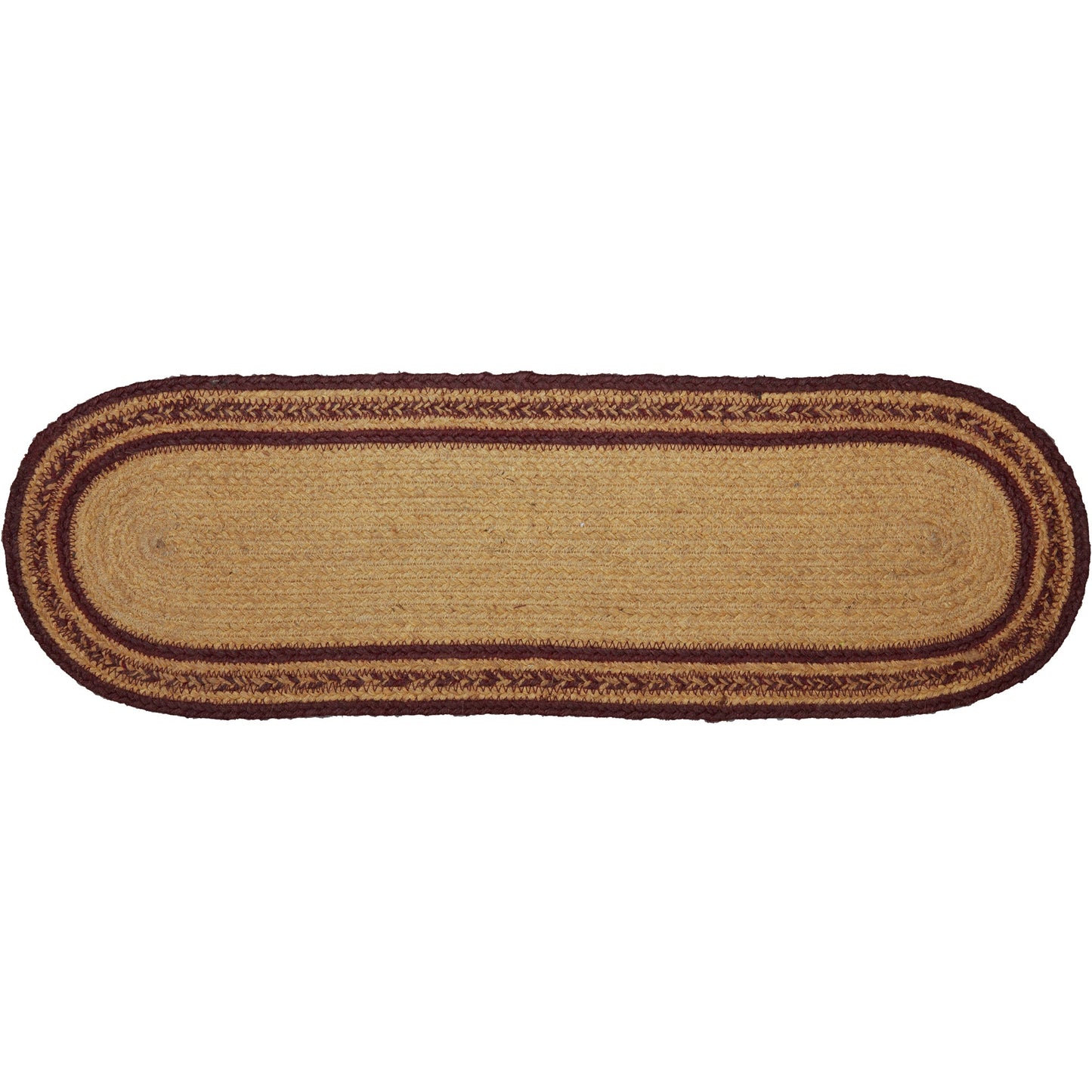 Potomac Jute Stair Tread Stencil Stars Oval Latex 8.5x27