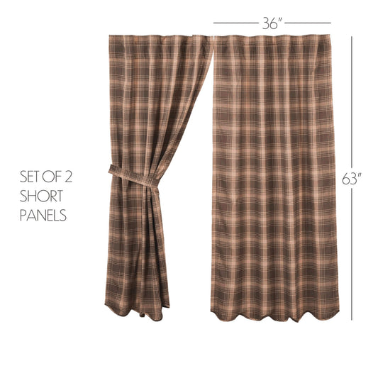 Dawson Star Scalloped Short Panel Set of 2 63x36
