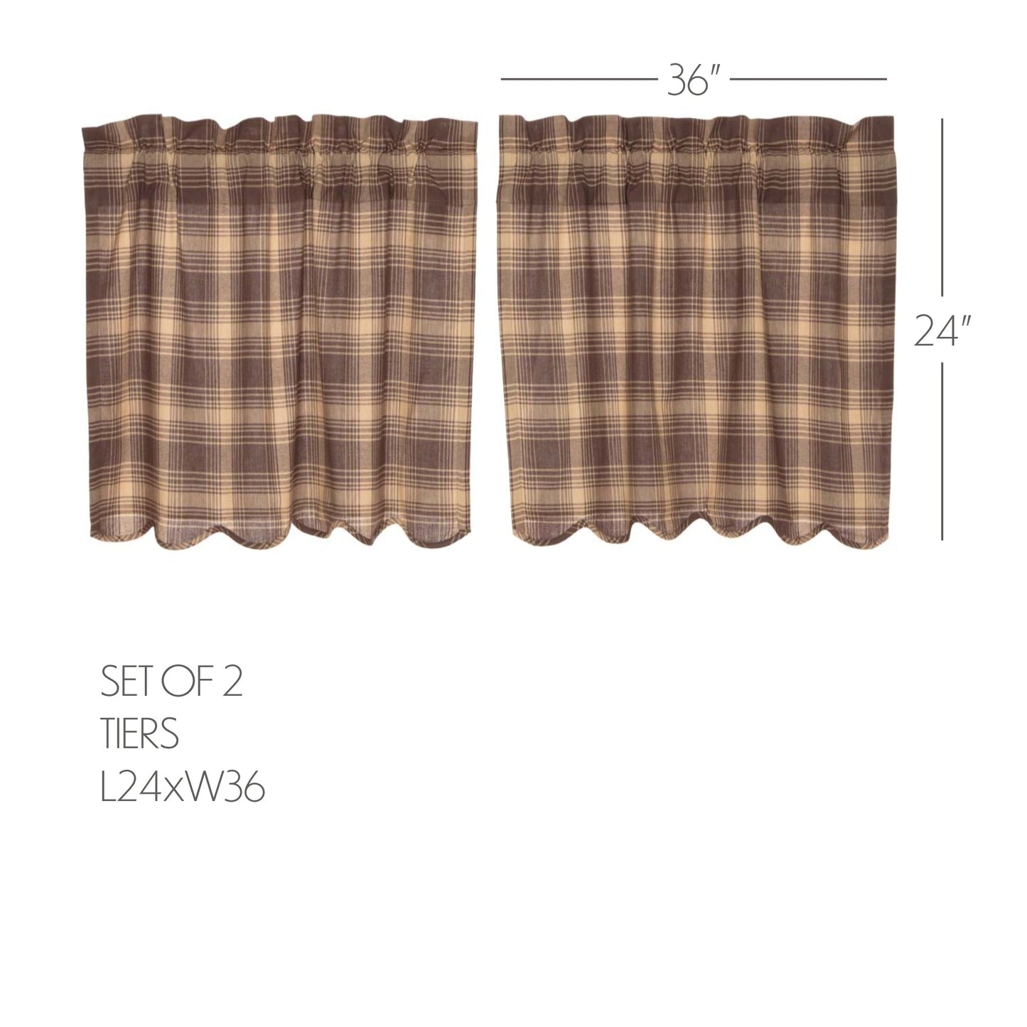 Dawson Star Scalloped Tier Set of 2 L24xW36