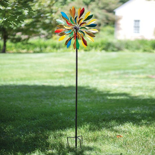 Rainbow Flower Wind Spinner