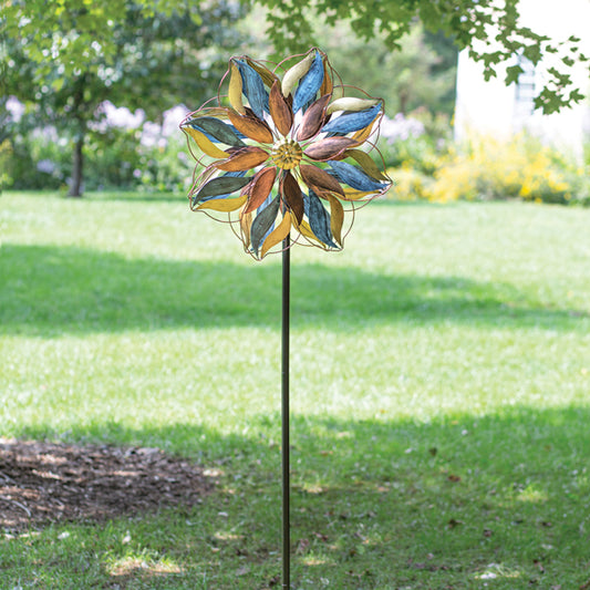 Metallic Blossom Wind Spinner