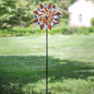 Verdigris Butterfly & Leaf Wind Spinner