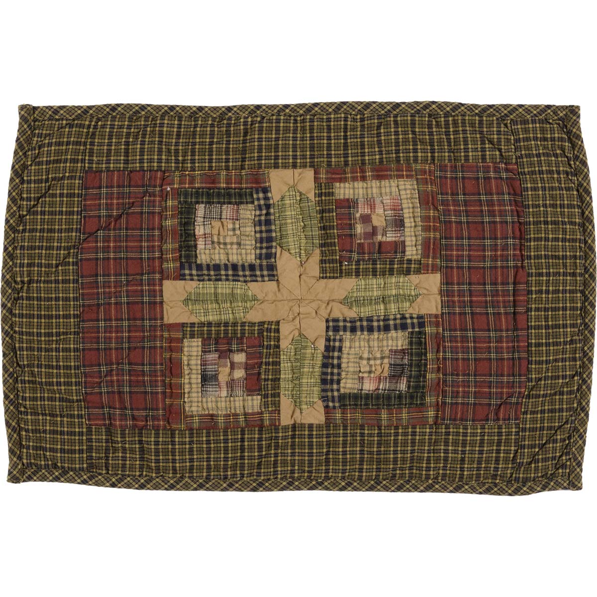 Tea Cabin Placemat Quilted Set of 6 12x18