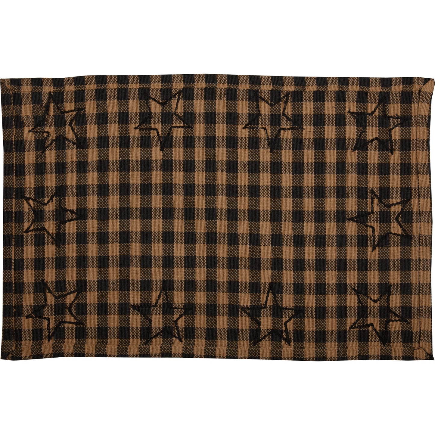 Black Star Placemat Set of 6 12x18