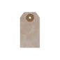 Primitive Star Tea Stained Paper Tag Creme 2.75x1.5 w/ Twine Set of 50
