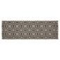 Custom House Black Tan Jacquard Runner 8x24