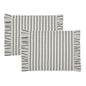 Kaila Ticking Stripe Ruffled Placemat Set of 2 13x19