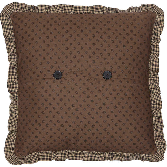 Bingham Star Fabric Pillow with Applique Stars 16x16