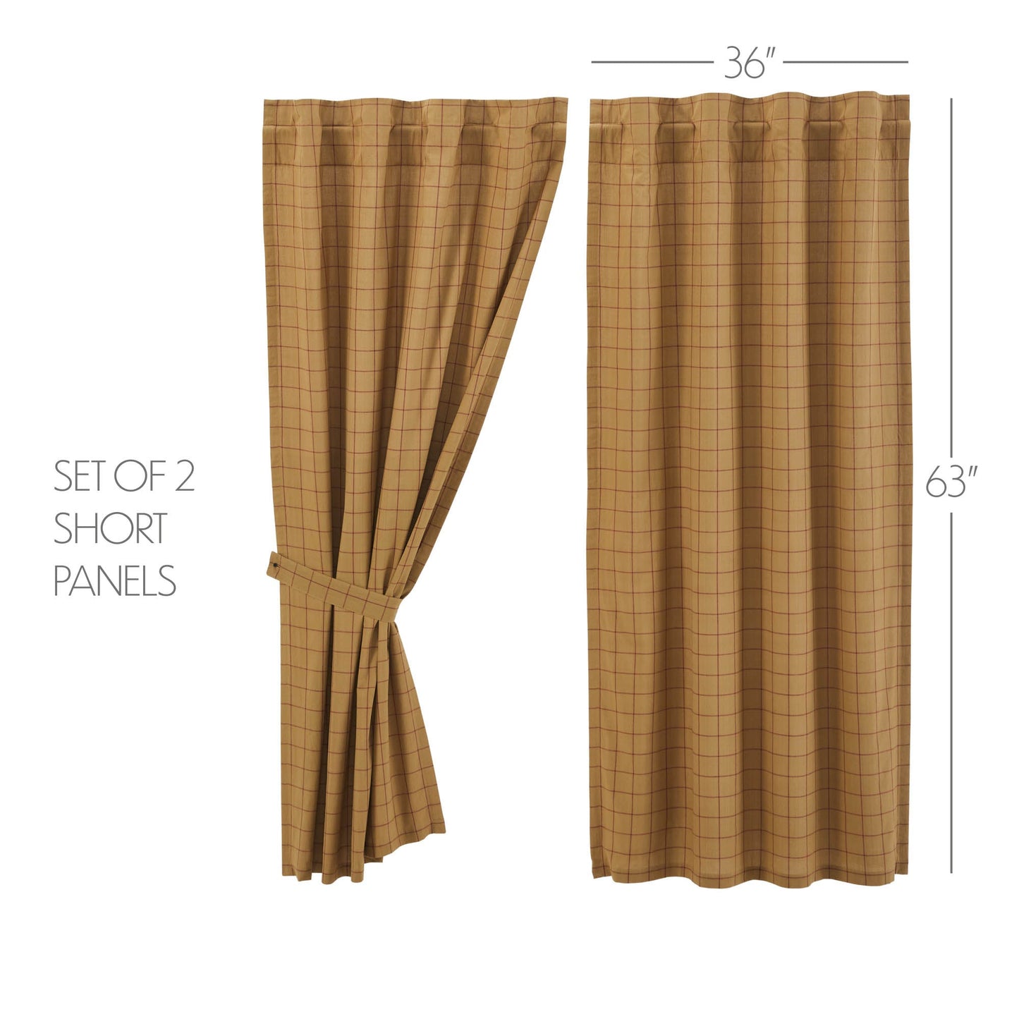 Connell Short Panel Set of 2 36x63
