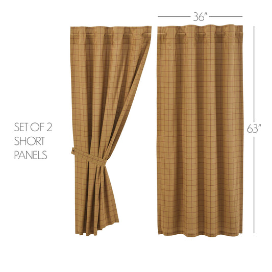 Connell Short Panel Set of 2 36x63