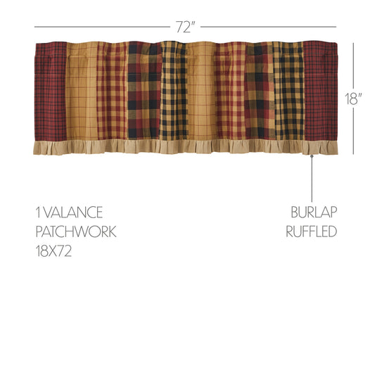Connell Patchwork Valance 18x72