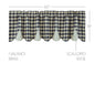 My Country Scalloped Layered Valance 18x60