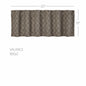 Custom House Black Tan Jacquard Valance 18x60