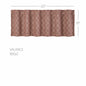 Custom House Burgundy Tan Jacquard Valance 18x60
