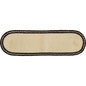 Sawyer Mill Charcoal Poultry Jute Stair Tread Oval Latex 8.5x27