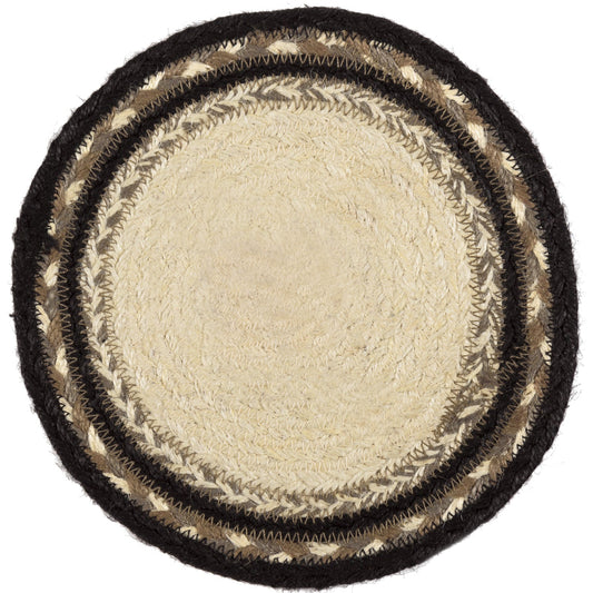 Sawyer Mill Charcoal Cow Jute Trivet 8