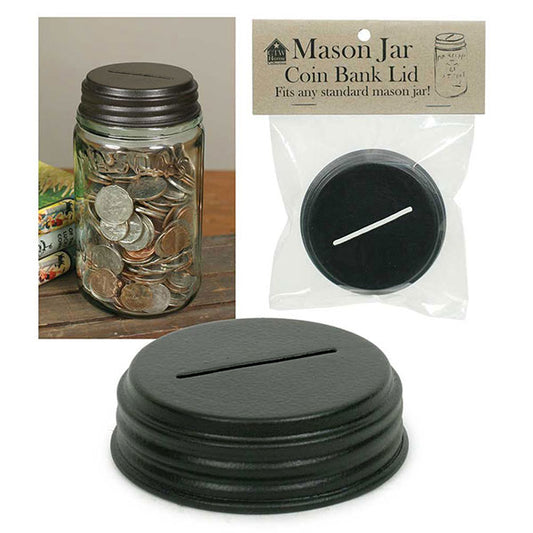 Mason Jar Coin Bank Lid - Min of 4