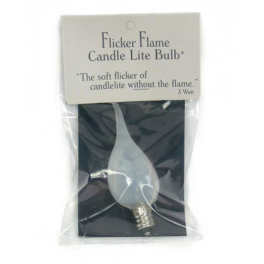 3 Watt Flicker-Flame Candle-Lite Light Bulb - Min of 12