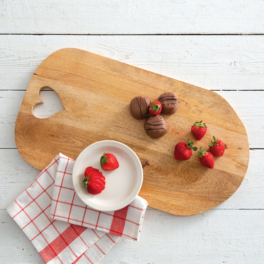 Palette-Inspired Heart Cutting Board