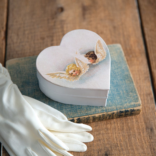 Cherub Heart Trinket Box