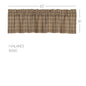Sawyer Mill Charcoal Plaid Valance 16x60