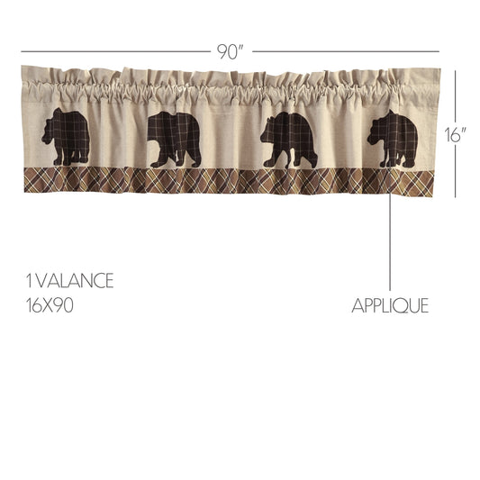 Wyatt Bear Valance 16x90