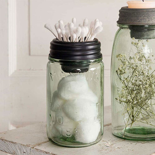 Mason Jar Tapered Cup Lid - Black - Min of 4