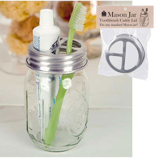 Mason Jar Toothbrush Caddy Lid - Min of 4