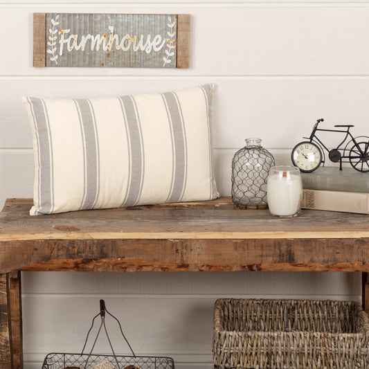 Grace Fabric Wide Stripe Pillow