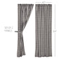 Annie Buffalo Black Check Panel Set of 2 84x40