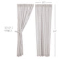 Annie Buffalo Grey Check Panel Set of 2 84x40